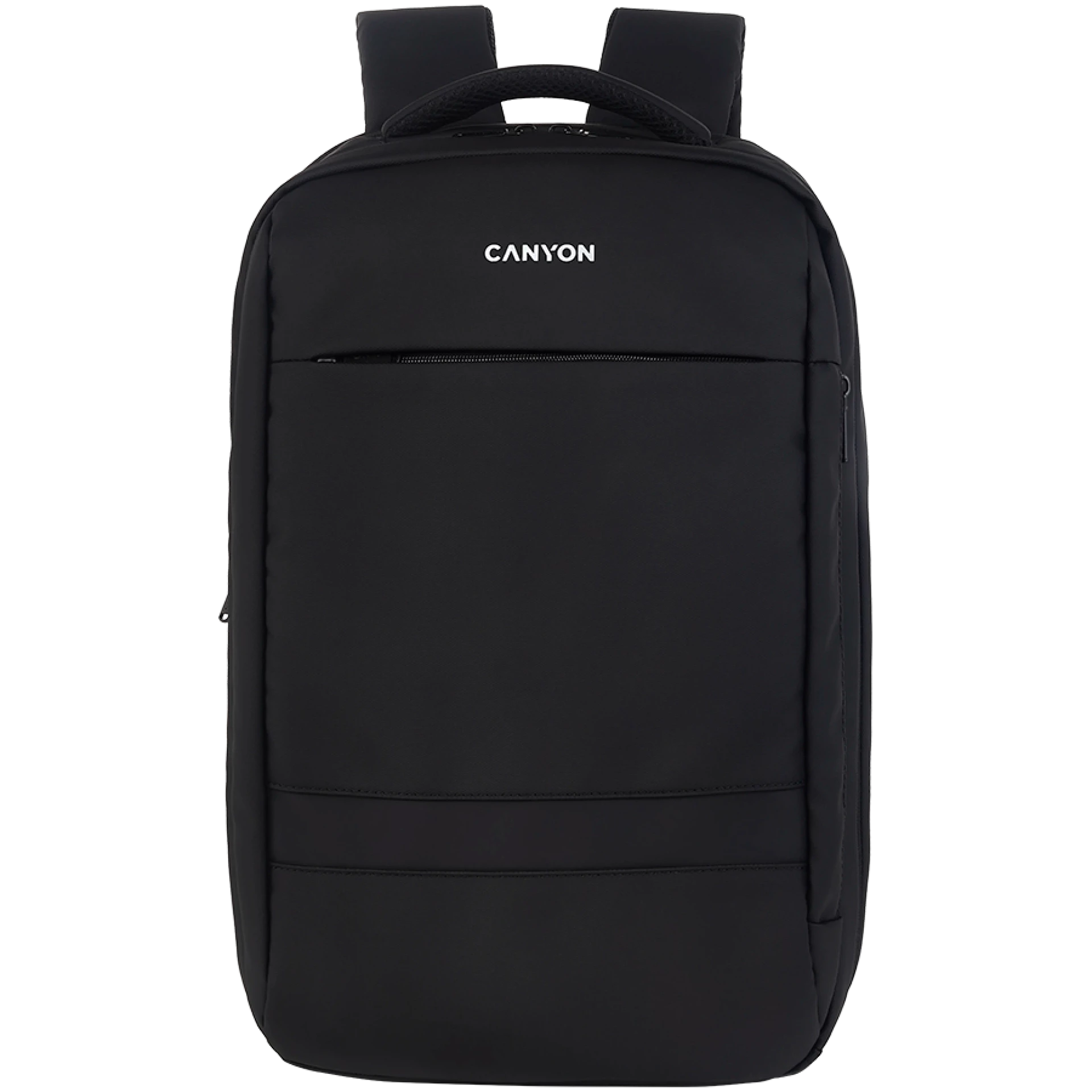 CANYON BPL-5, Laptop backpack for 15.6 inch, Product spec/size(mm): 440MM x300MM x 170MM, Black, EXTERIOR materials:100% Polyester, Inner materials:100% Polyester, max weight (KGS): 12kgs