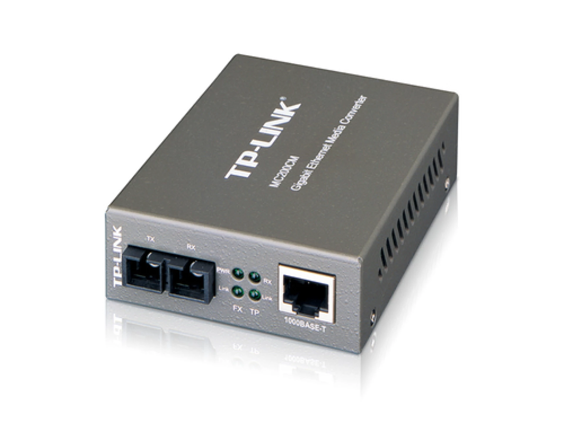 Media Filter TP-Link MC200CM, 1000Mbps RJ45 to 1000Mbps multi-mode SC fiber Converter, Full-duplex,up to 550m, switching power adapter, chassis mountable