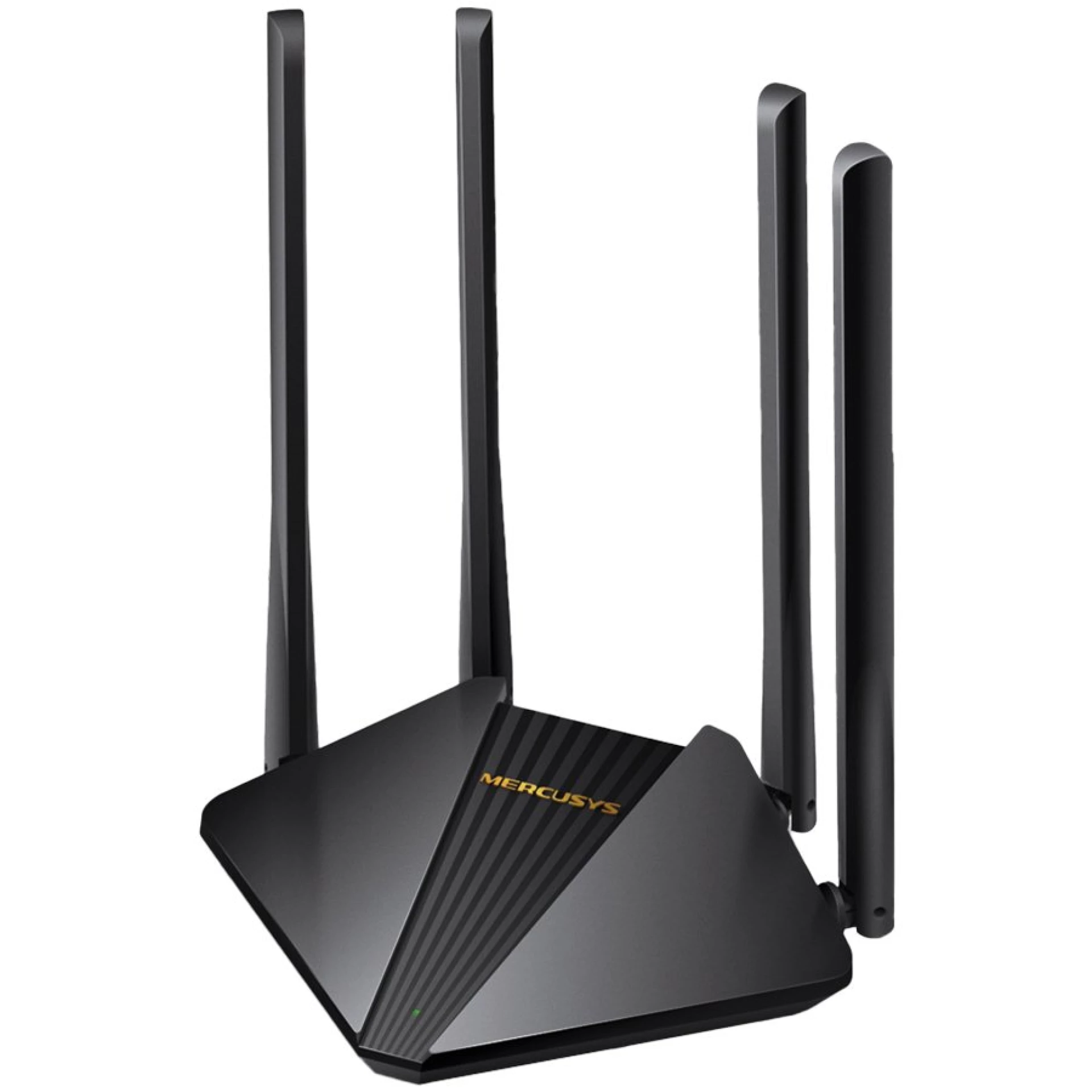 AC1200 Dual-Band Wi-Fi Gigabit RouterSPEED: 300 Mbps at 2.4 GHz + 867 Mbps at 5 GHz SPEC:  4× Fixed External Antennas, 2× Gigabit LAN Ports, 1× Gigabit WAN PortFEATURE: Router/Access Point Mode, WPS/Reset Button, IPTV, IPv6, Beamforming, MU-MIMO,