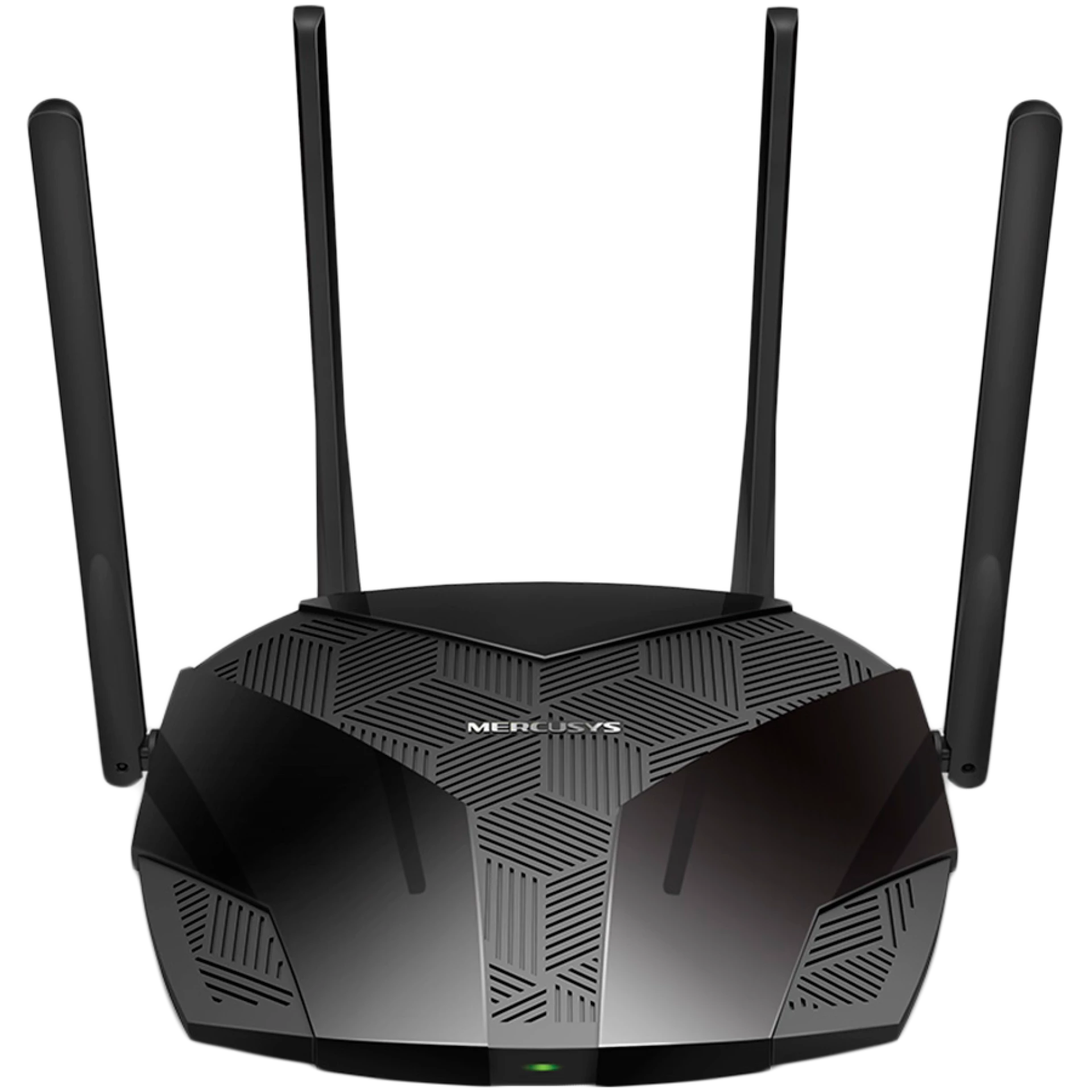 Mercusys MR80X AX3000 Dual-Band Wi-Fi 6 Router, 574 Mbps at 2.4 GHz + 2402 Mbps at 5 GHz, 4× Fixed External Antennas, 3× G LAN Ports, 1× G WAN Port, 1024-QAM, OFDMA, HE160, Router/AP mode, Beamforming, MU-MIMO, VPN server, TWT, Smart Connect, WPA3