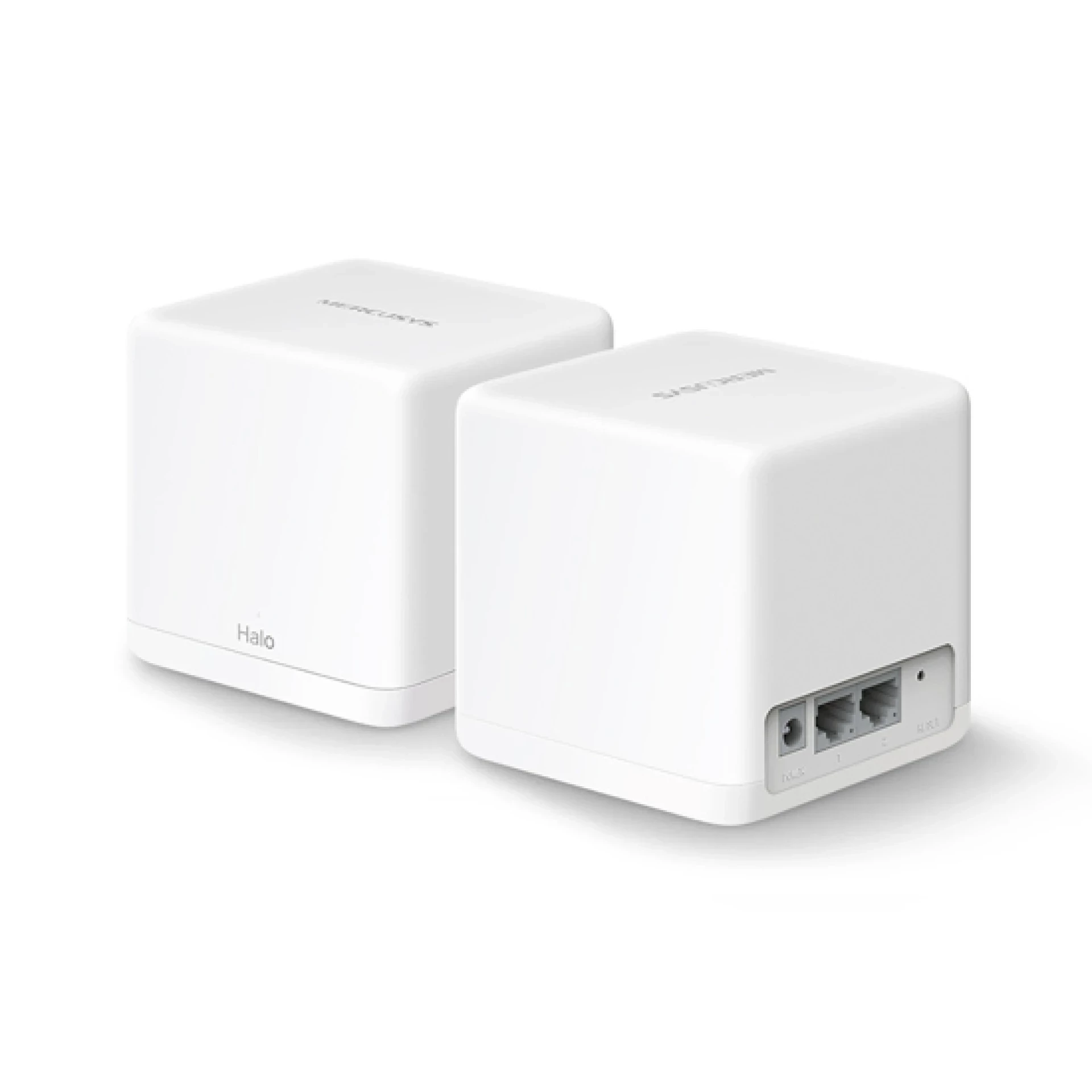 Mercusys Halo H30G(2-pack) AC1300 Whole Home Mesh Wi-Fi System, 400 Mbps at 2.4 GHz + 867 Mbps at 5 GHz, 2× Internal Antennas, 2× Gigabit Ports per Unit (WAN/LAN auto-sensing), MERCUSYS APP, Router/AP Mode, One Unified Network, up to 100 devices