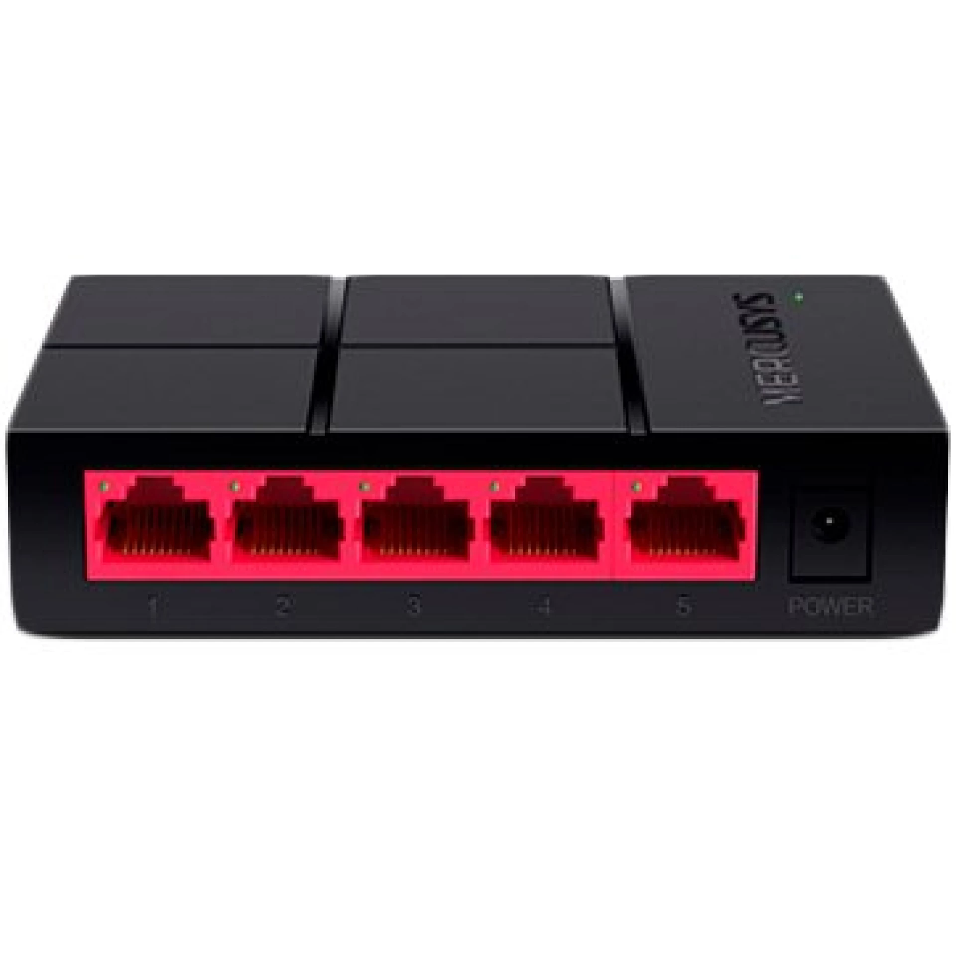 5-port 10/100/1000M mini Desktop Switch, 5 10/100/1000M RJ45 ports, Plastic case