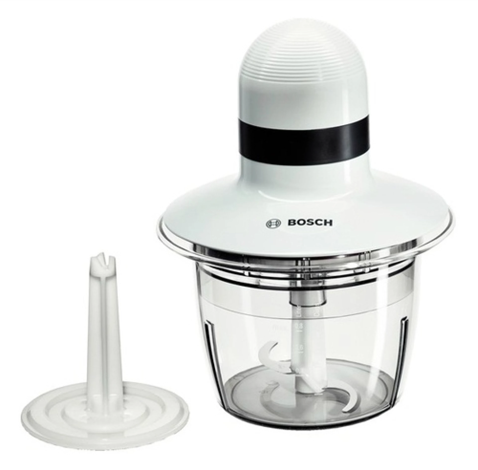 BOSCH sjeckalica 400W, BIJELA, 0.8L, INOX nož, ploča za tučenje vrhnja,SL MMR08A1