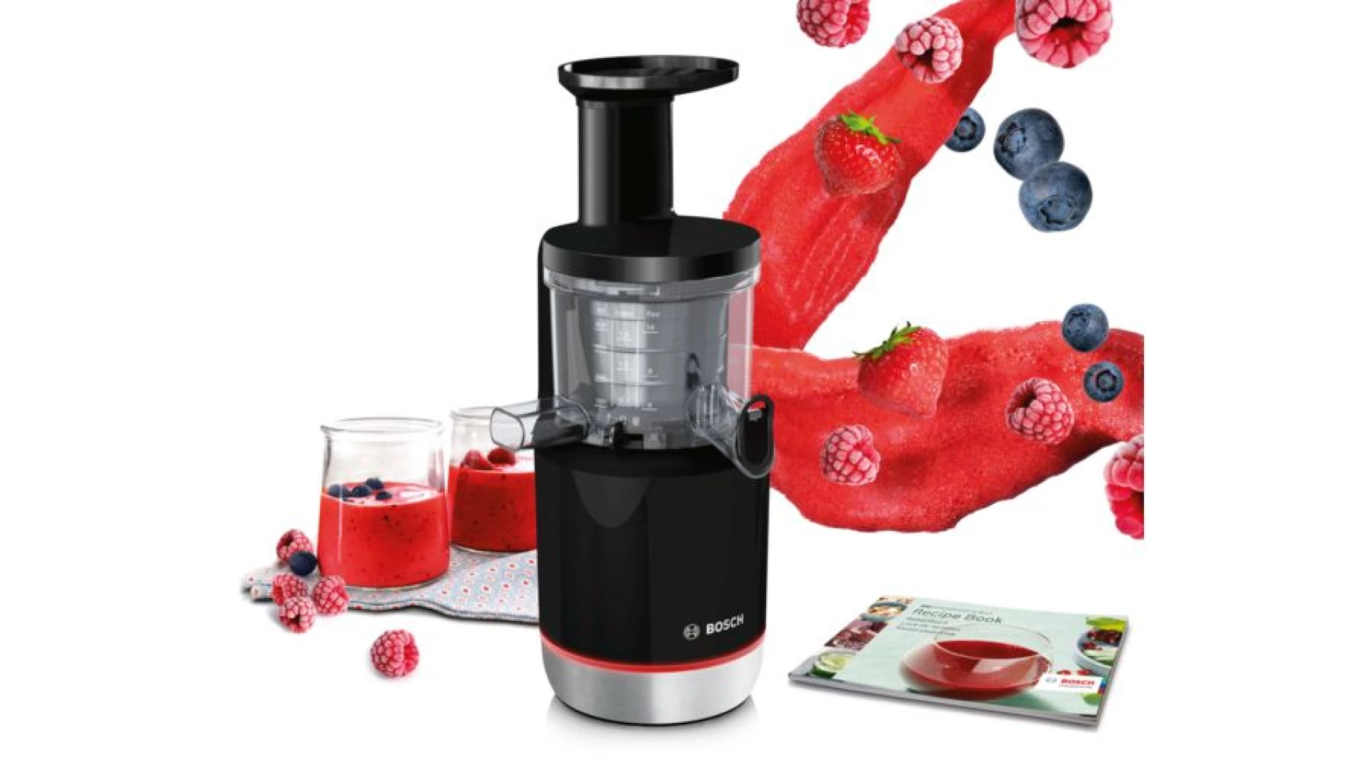 BOSCH sokovnik  hladna preša 150W, 55 rpm, 1000ml, 3 filtra: sitno, krupno i sorbet; CN MESM731M