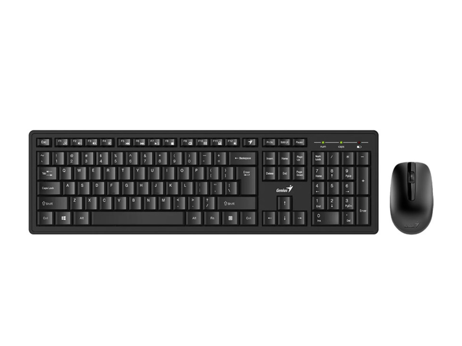 Genius KM-8200 tastatura+miš  wireless set, dual-color, crno-siva boja