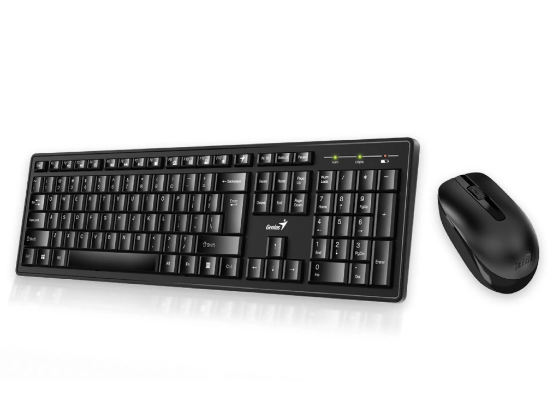 Genius KM-8200 tastatura+miš  wireless set, dual-color, crno-siva boja