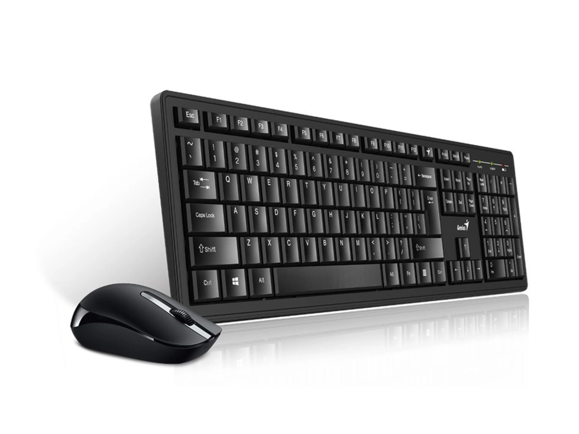 Genius KM-8200 tastatura+miš  wireless set, dual-color, crno-siva boja