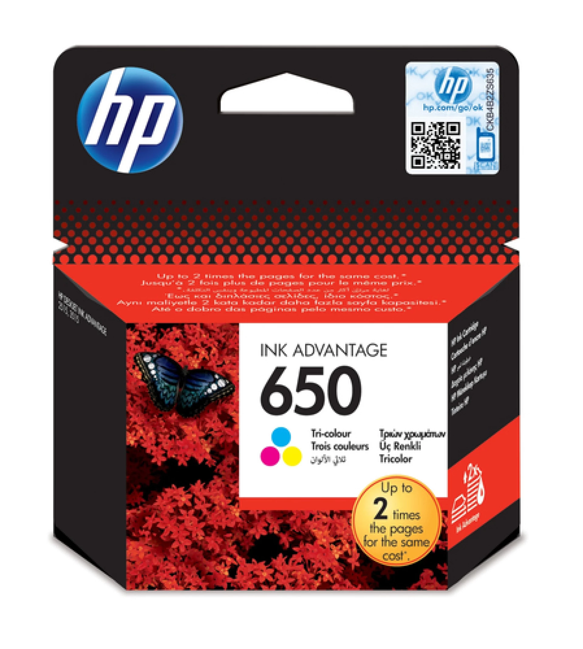 HP Tinta CZ102AE Color 650