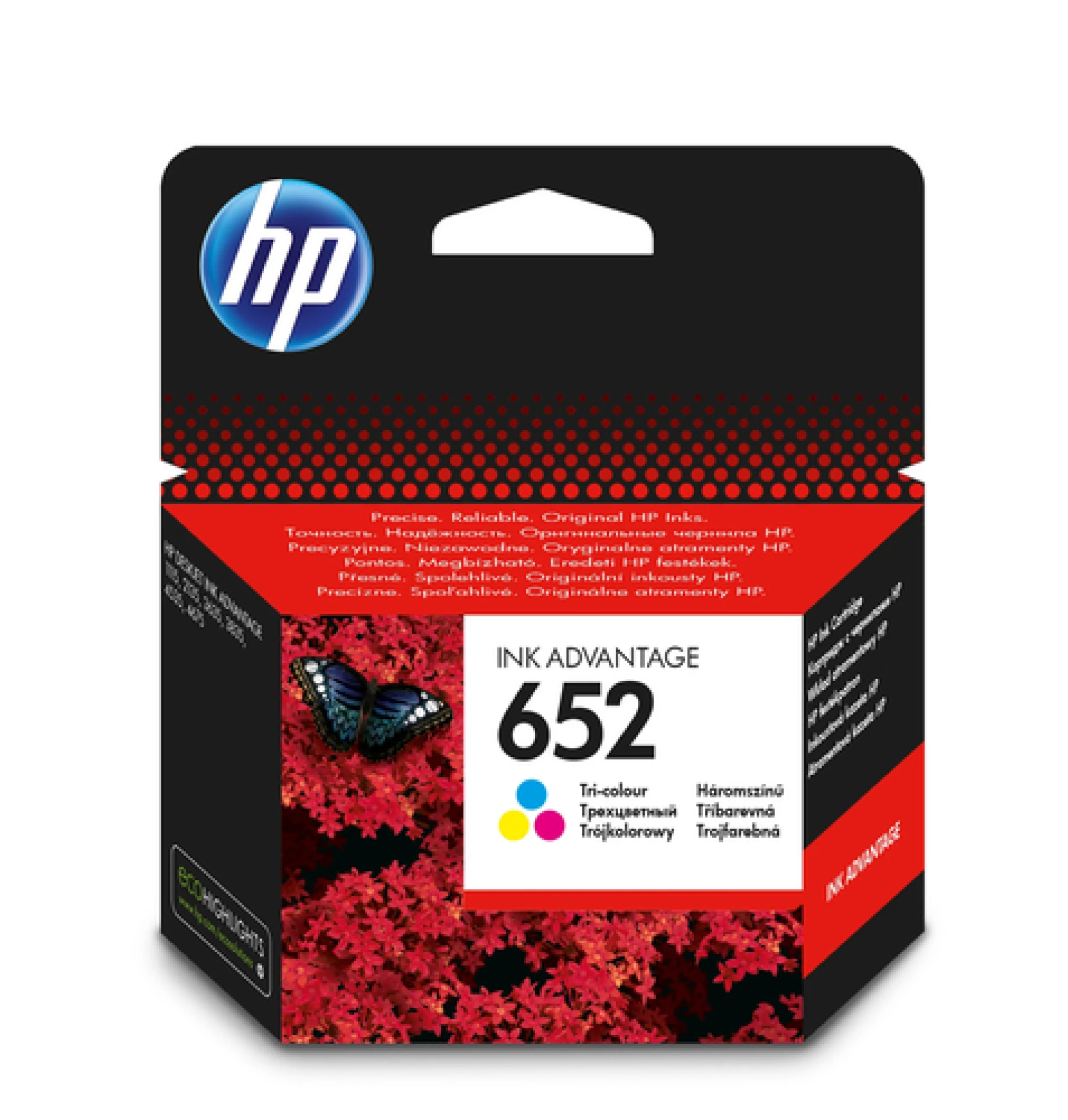 HP Tinta F6V24AE Color 652