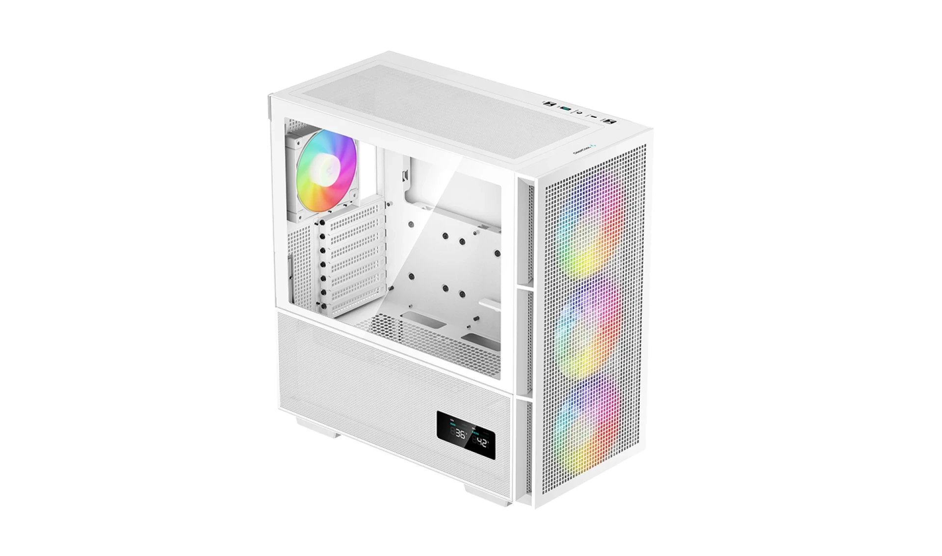 KUCISTE DEEPCOOL CH560 Digital White Monitoring Displej