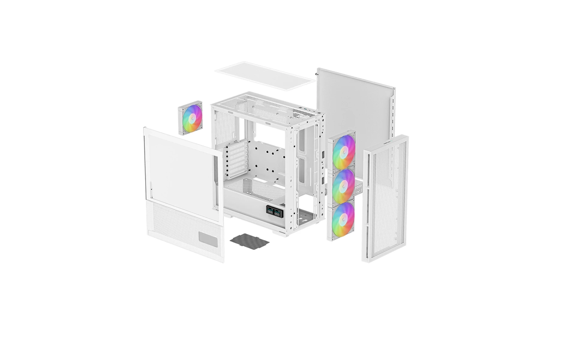 KUCISTE DEEPCOOL CH560 Digital White Monitoring Displej