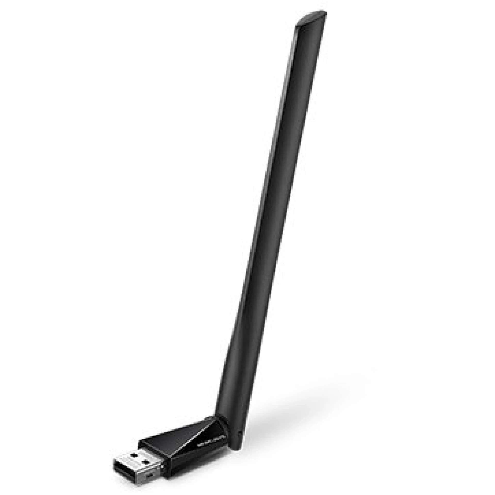 Mercusys AC650 High Gain Wireless Dual Band USB Adapter, 433Mbps at 5GHz + 200Mbps at 2.4GHz, USB 2.0, 1 high gain antenna
