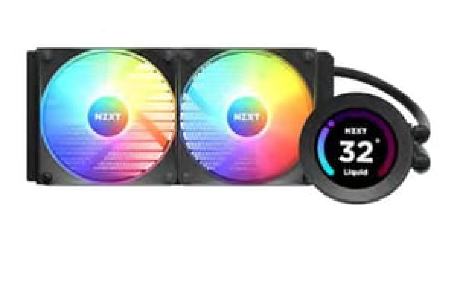 NZXT Water cooling Elite 240 Kraken RGB, AIO liquid cooler LCD Display