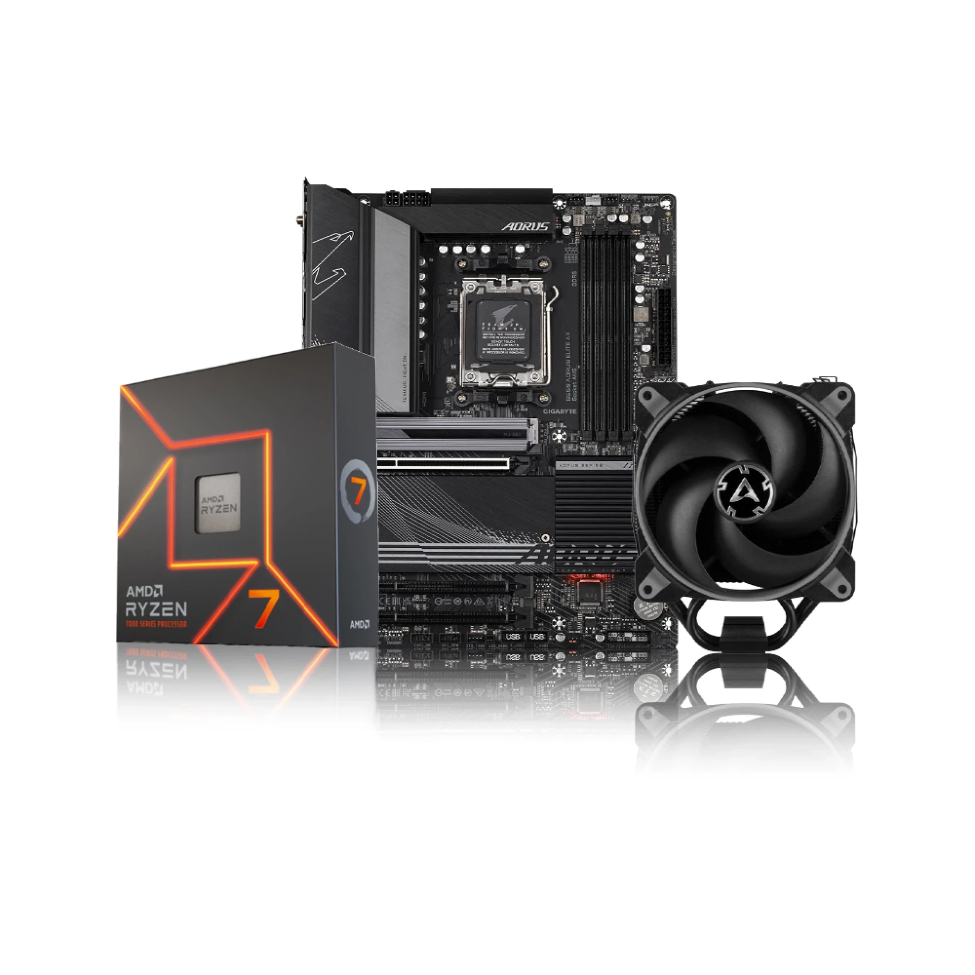 Ryzen 7 7700X; B650 Aorus Elite; 32GB 5600MHz; Arctic Freezer 34 eSports
