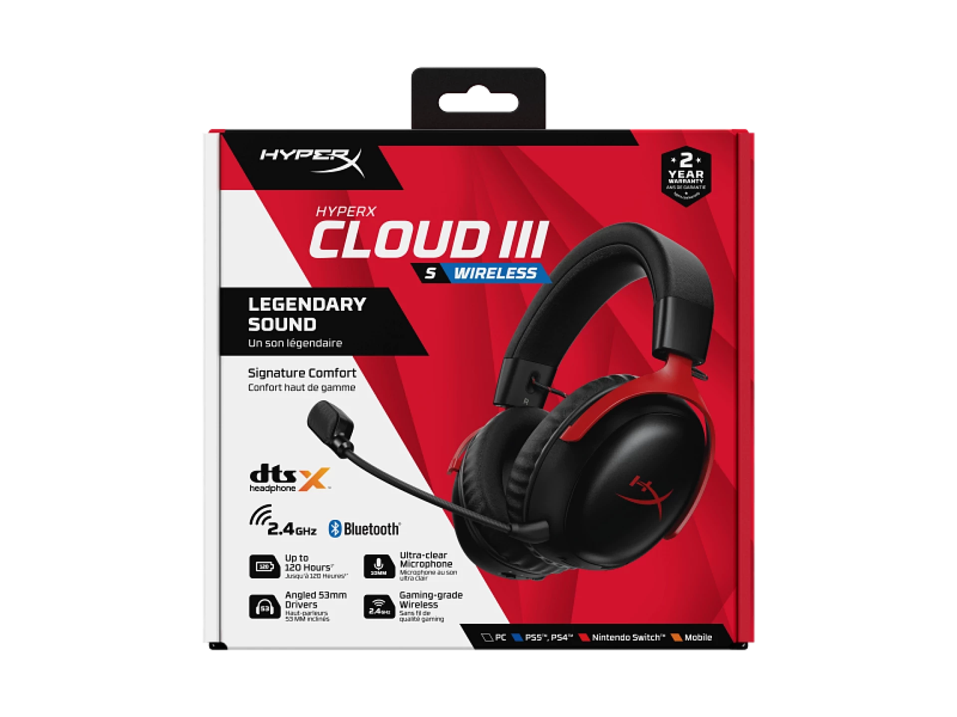 Slušalice HyperX Cloud III S Red Wireless