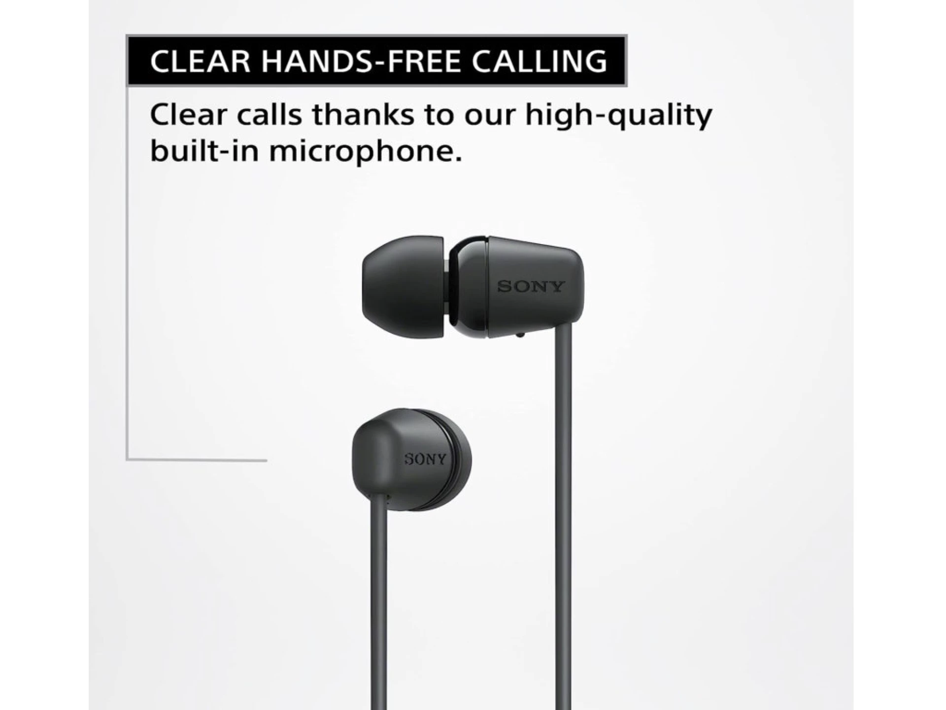 Sony slusalice WIC100, crnein-Ear; Bluetooth; sa mikrofon