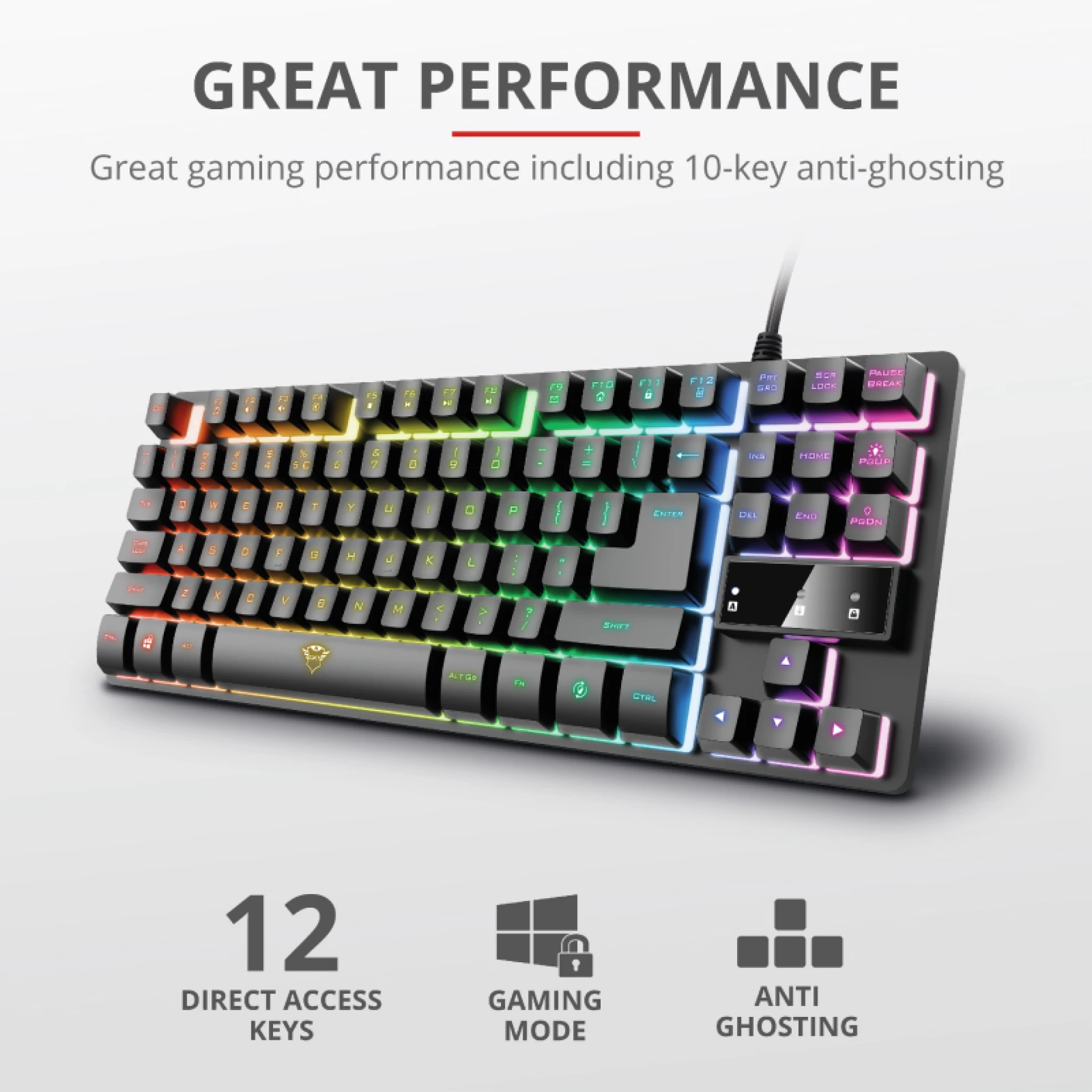 Trust GXT833 metal tastatura