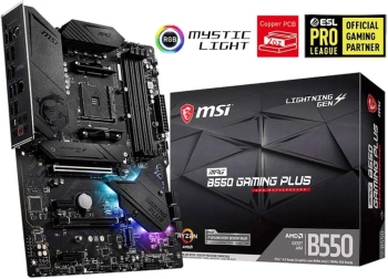 MB MSI B550 GAMING PLUS AM4, 4xDDR4, 1xPCI-E x16, 2xPCI-E x1, 2xM.2, 6xSATA3, HD