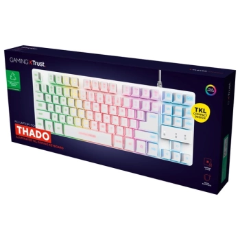 TASTATURA TRUST GXT 833 THADO TKL Bijela